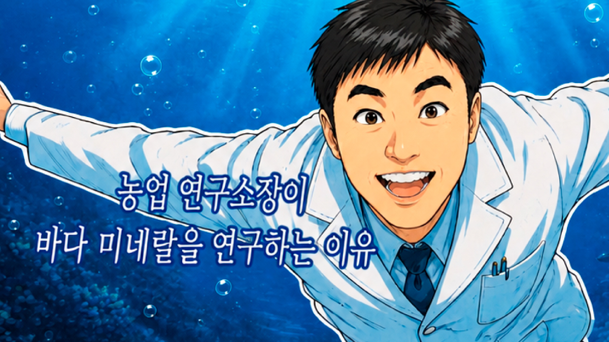 농업연구소 소장이 바다 미네랄을 연구하는 이유